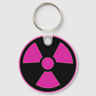 Porte-clés Porte - clé rose radioactif