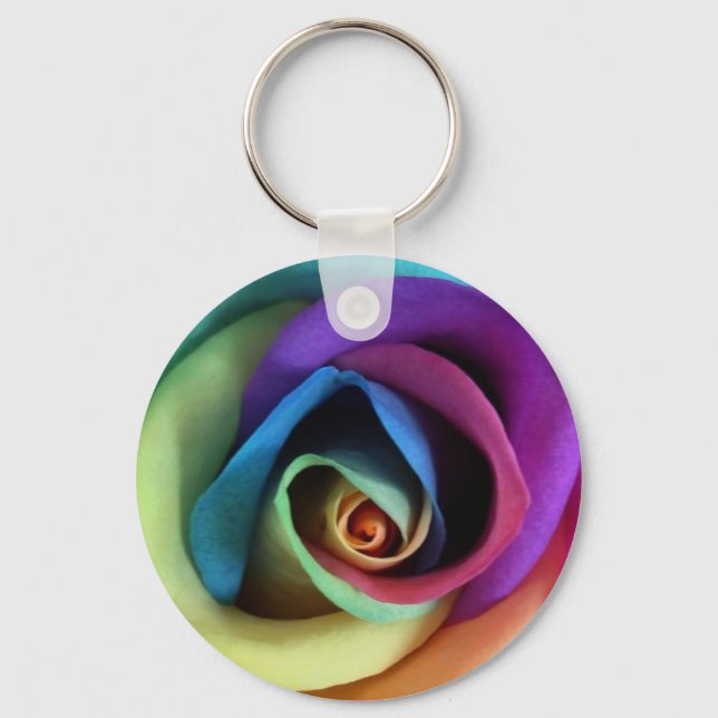 Porte-clés Porte - clé Rose Rainbow (Recto)