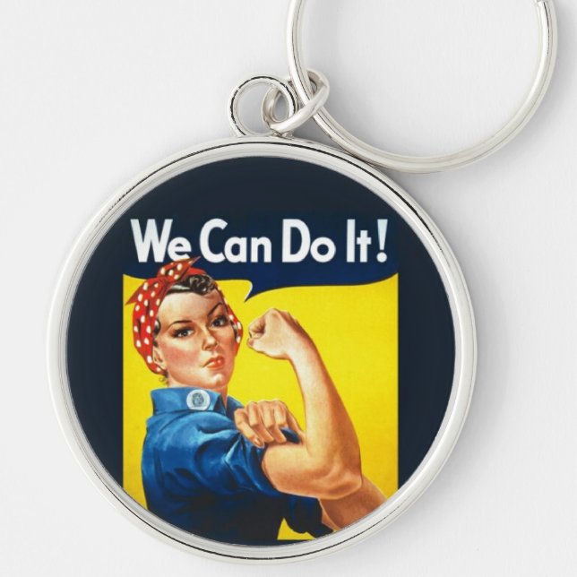 Porte-clés Porte - clé Rosie Le Riveter Nous Pouvons Le Faire (Devant)