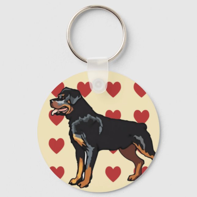 Porte-clés Porte - clé - Rottweiler (Recto)