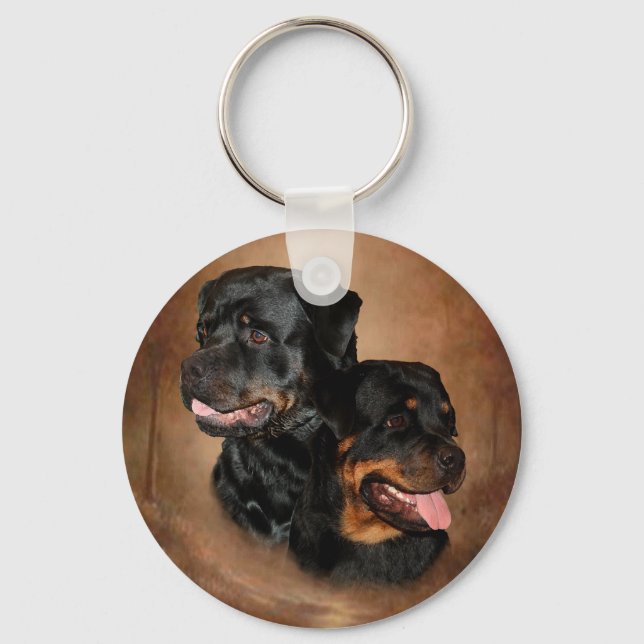 Porte-clés Porte - clé Rottweiler (Recto)