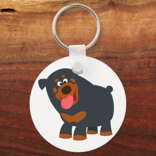 Porte-clés Porte - clé Rottweiler de dessin joli
