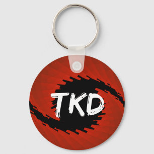 Porte-clés Porte - clé rouge et noir d'ouragan de TKD