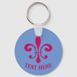 Porte-clés Porte - clé Rouge Fleur De Lis