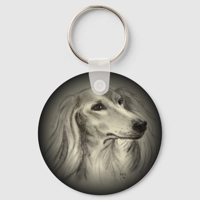 PORTE-CLÉS PORTE - CLÉ SALUKI (Recto)