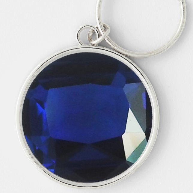 Porte-clés Porte - clé Sapphire rond (Devant)
