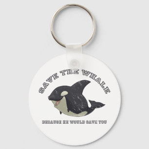 Porte-clés Porte - clé "sauvez baleine"