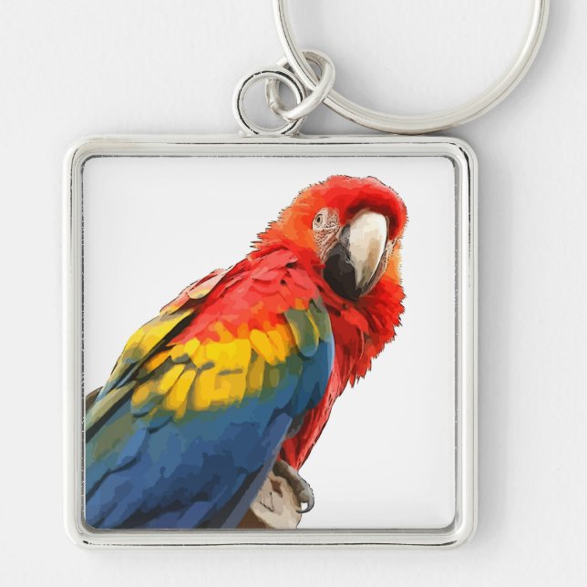 Porte-clés Porte - clé Scarlet Macaw (Devant)