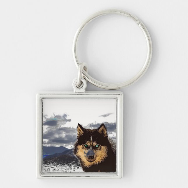 Porte-clés Porte - clé sibérien Husky (Devant)