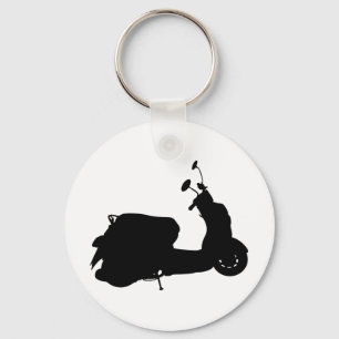 Porte-clés Porte - clé Silhouette du Scooter Rétro