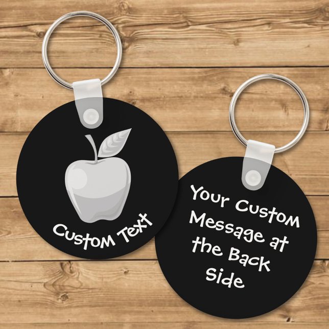 Porte-clés Porte - clé Silver Apple (Créateur téléchargé)