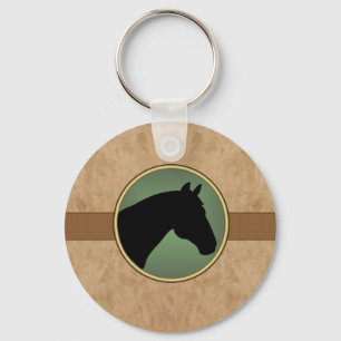 Porte-clés PORTE - CLÉ simili cuir de tête de cheval