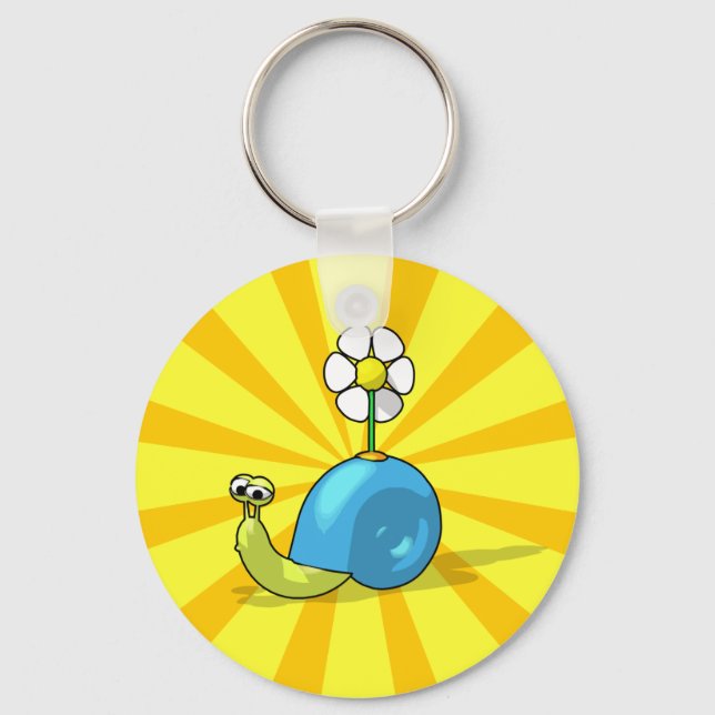 Porte-clés Porte - clé SNAIL SUNFLOWER (Recto)