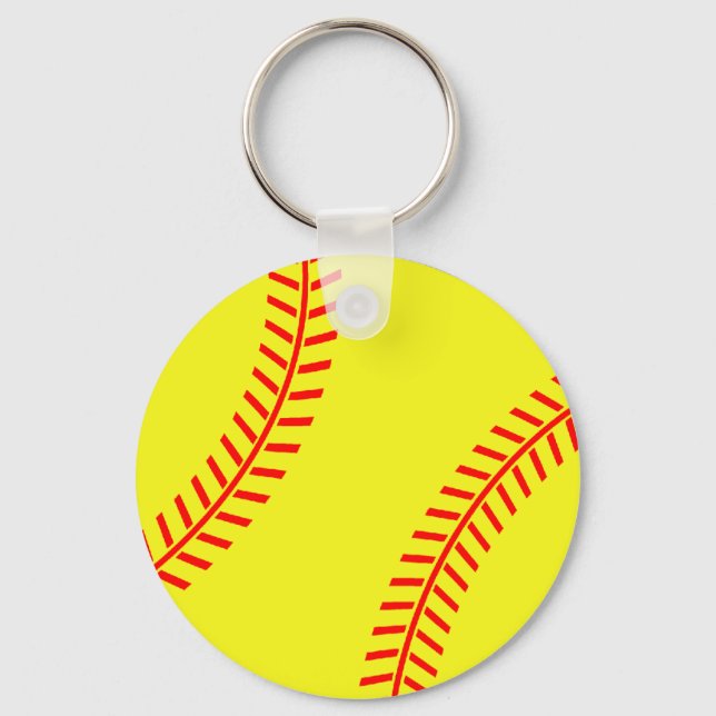 Porte-clés Porte - clé softball mignon (Recto)