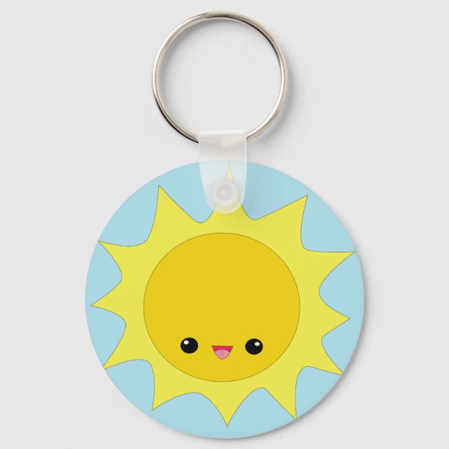 Porte-clés Porte - clé soleil Cute kawaii (Recto)