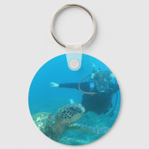 Porte-clés Porte - clé sous-marin de la vie de scaphandre