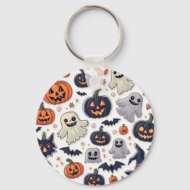 Porte-clés porte - clé spécial pour la journée halloween. (Recto)