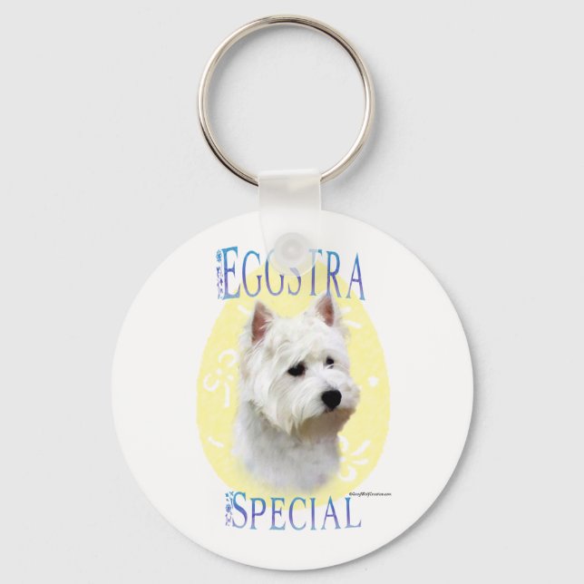 Porte-clés Porte - clé spécial Westie Eggstra (Recto)