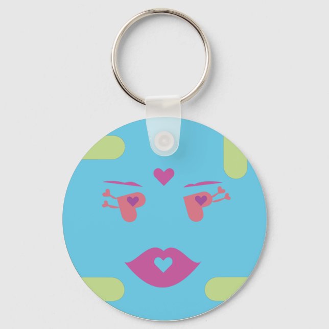 Porte-clés Porte - clé Sponap bleu, Dilli.ai (Recto)