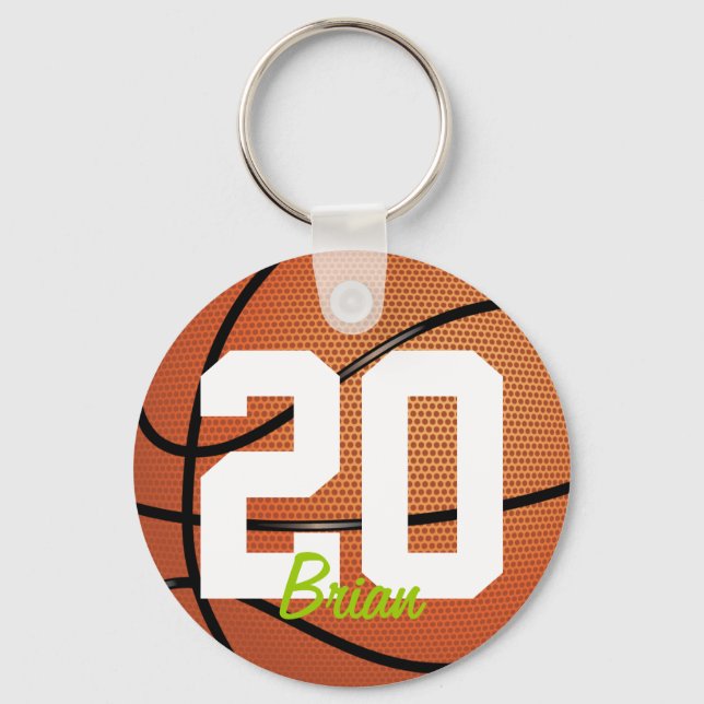 Porte-clés Porte - clé sportif de basket-ball (Recto)