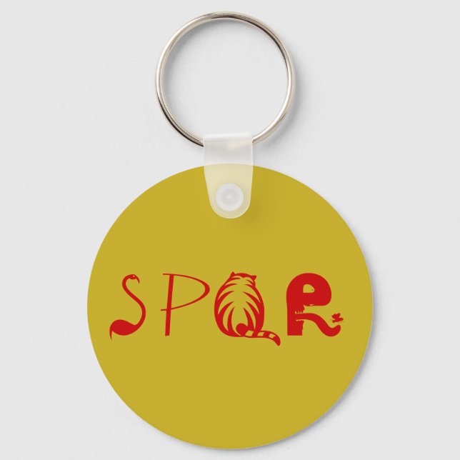 Porte-clés porte - clé "SPQR" (Recto)