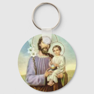 Porte-clés Porte - clé St. Joseph & Enfant Jésus