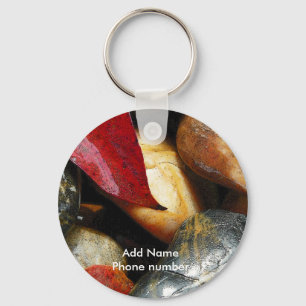 Porte-clés Porte - clé Stones Ajouter le nom et votre numéro 