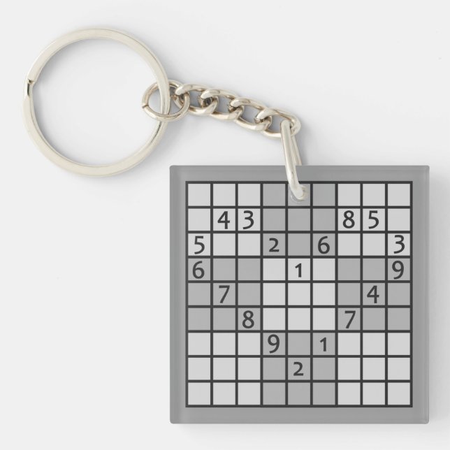 PORTE-CLÉS PORTE - CLÉ SUDOKU (Devant)