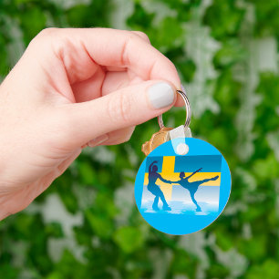 Porte-clés Porte - clé suédois de patinage artistique