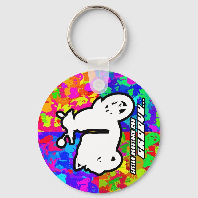 Porte-clés porte - clé super Scooter (Recto)