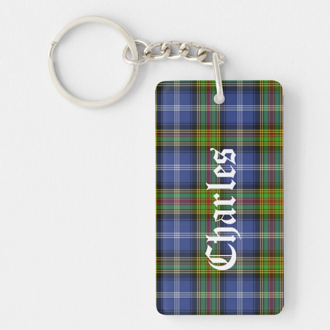 Porte-clés Porte - clé Tartan Plaid de la famille Estes perso (Devant)