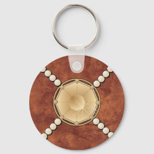 Porte-clés PORTE - CLÉ TOPAZ & Perles PERSONNALISÉ