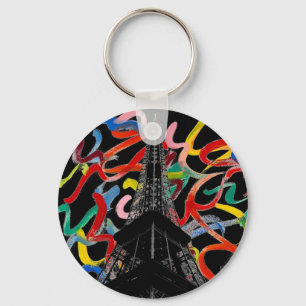 Porte-clés Porte - clé Tour Art-Eiffel Abstrait
