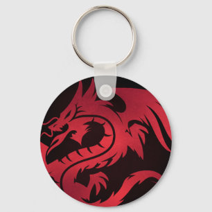 Porte-clés Porte - clé tribal rouge de dragon