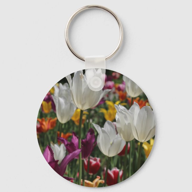 Porte-clés porte - clé tulipes (Recto)