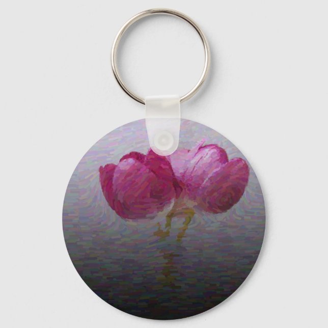 Porte-clés Porte - clé Tulipes printanières (Recto)