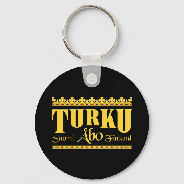 Porte-clés Porte - clé Turku Finlande (Recto)