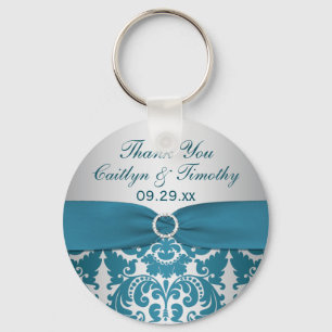 Porte-clés Porte - clé Turquoise Favor Silver et Mariage dama