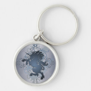 Porte-clés Porte - clé urbain de licorne d'imaginaire argent