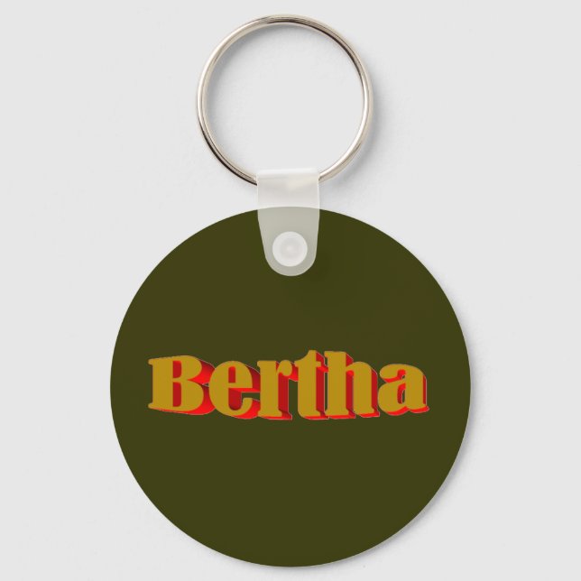 Porte-clés Porte - clé vert Bertha (Recto)