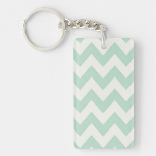 Porte-clés Porte - clé vert clair d'acrylique de Chevron