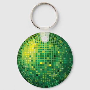 Porte-clés Porte - clé vert Disco Ball