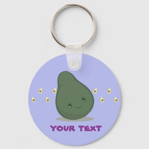 Porte-clés Porte - clé vert mignon d'avocat