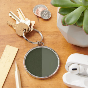 Porte-clés Porte - clé vert mousse double texture - personnal