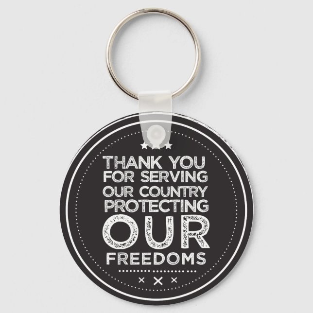 Porte-clés porte - clé vétéran (Recto)