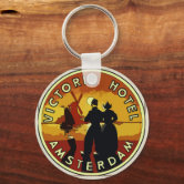 Porte-clés - Porte-clés Vélo Amsterdam - Souvenir - Porte-clés Vélo - Turquoise