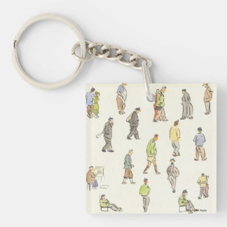 Porte-clés Porte - clé vintage d'habitants de Paris