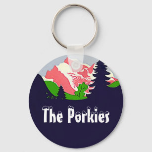 Porte-clés Porte - clé Vintage Les Porkies Porcupine Mountain
