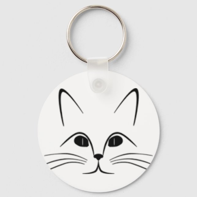 Porte-clés Porte - clé visage de chat (Recto)