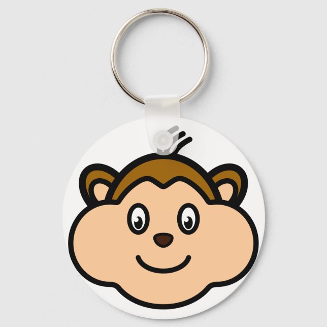 Porte-clés Porte - clé visage singe (Recto)